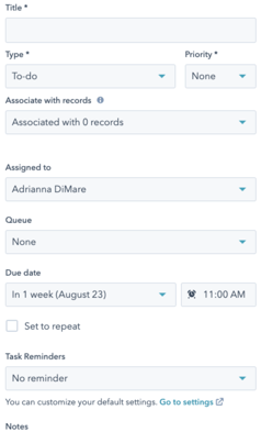 Tasks - Blog